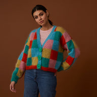 Debbie Bliss Checkerboard Cardigan Knitting Pattern
