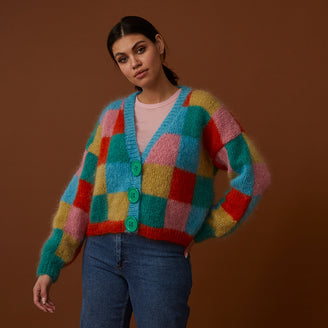 Debbie Bliss Checkerboard Cardigan Knitting Pattern