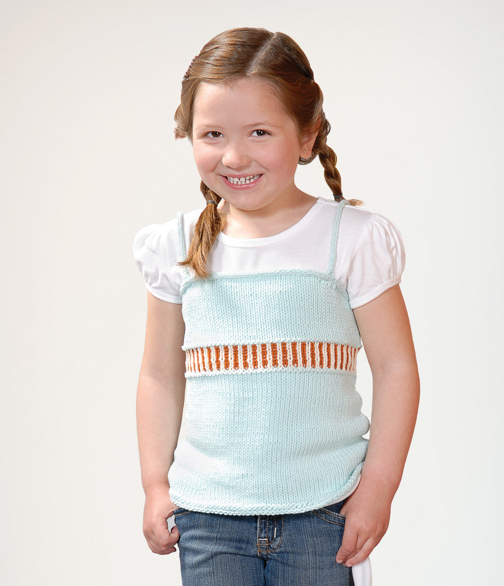 Blue Sky Fibers Girl's Skinny Tank Top Knitting Pattern