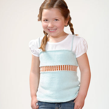 Blue Sky Fibers Girl's Skinny Tank Top Knitting Pattern