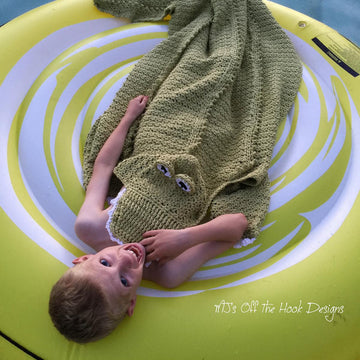Hooded Beach Alligator Towel