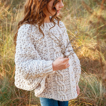 Starlette Cable Crochet Poncho