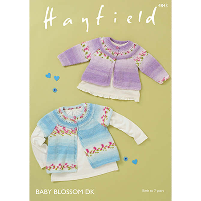 Hayfield 4843 Cardigans Knitting Pattern