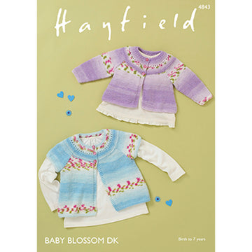 Hayfield 4843 Cardigans Knitting Pattern