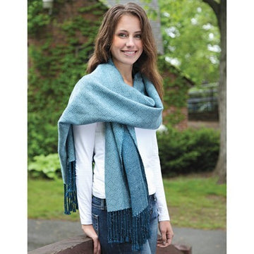 Valley Yarns #61 Plaited Twill Shawl