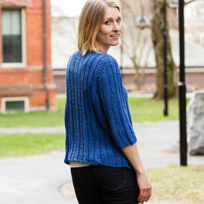 Valley Yarns Vertical Pullover Knitting Pattern
