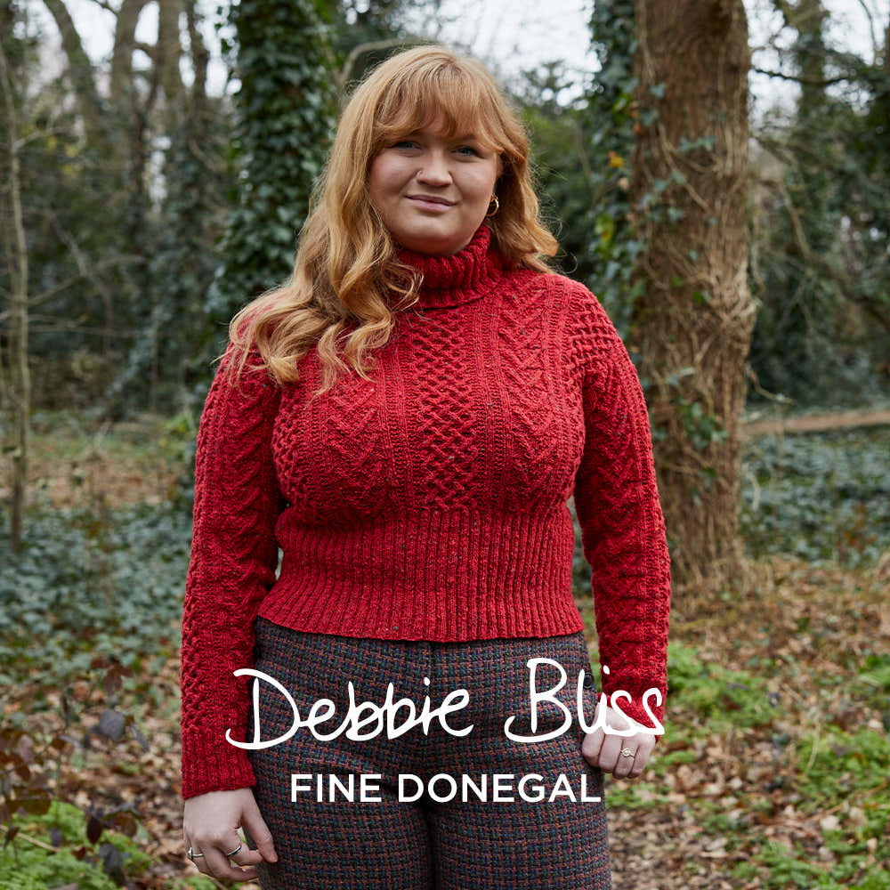 Debbie Bliss Cabled Sweater Knitting Pattern