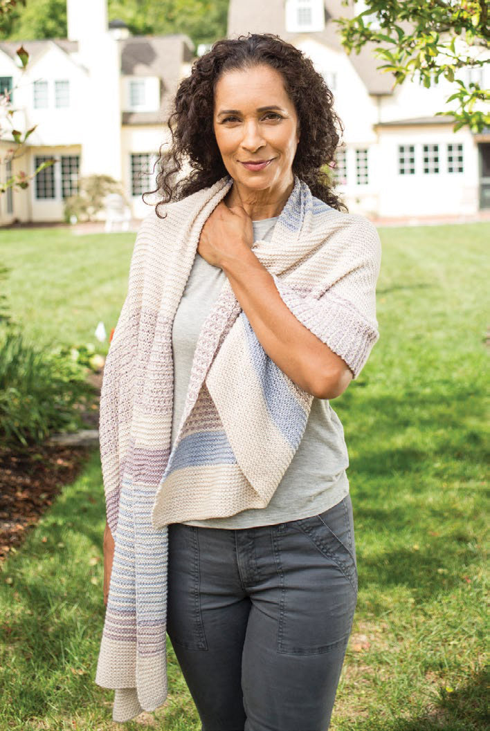 Agata Shawl Wrap Knitting Pattern