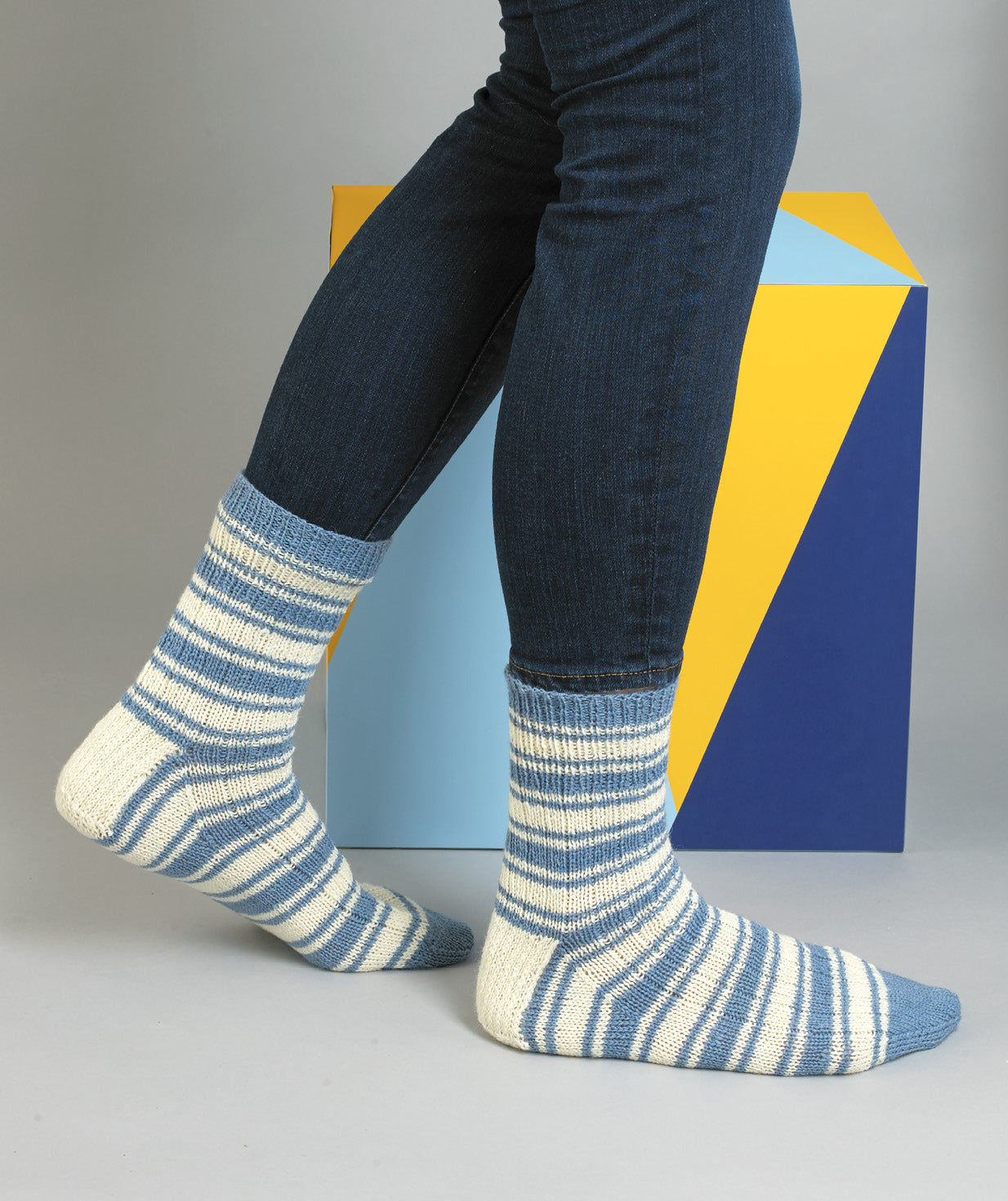 MillaMia Klaus Striped Socks Knitting Pattern