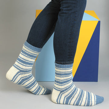 MillaMia Klaus Striped Socks Knitting Pattern