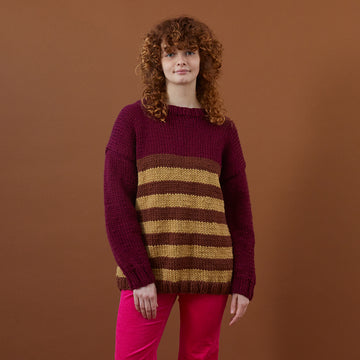 Debbie Bliss Striped Sweater Knitting Pattern