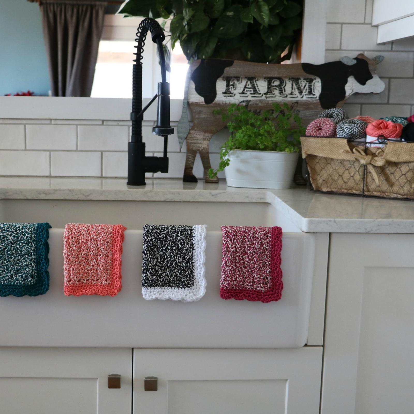 Rosy Posy Dishcloth