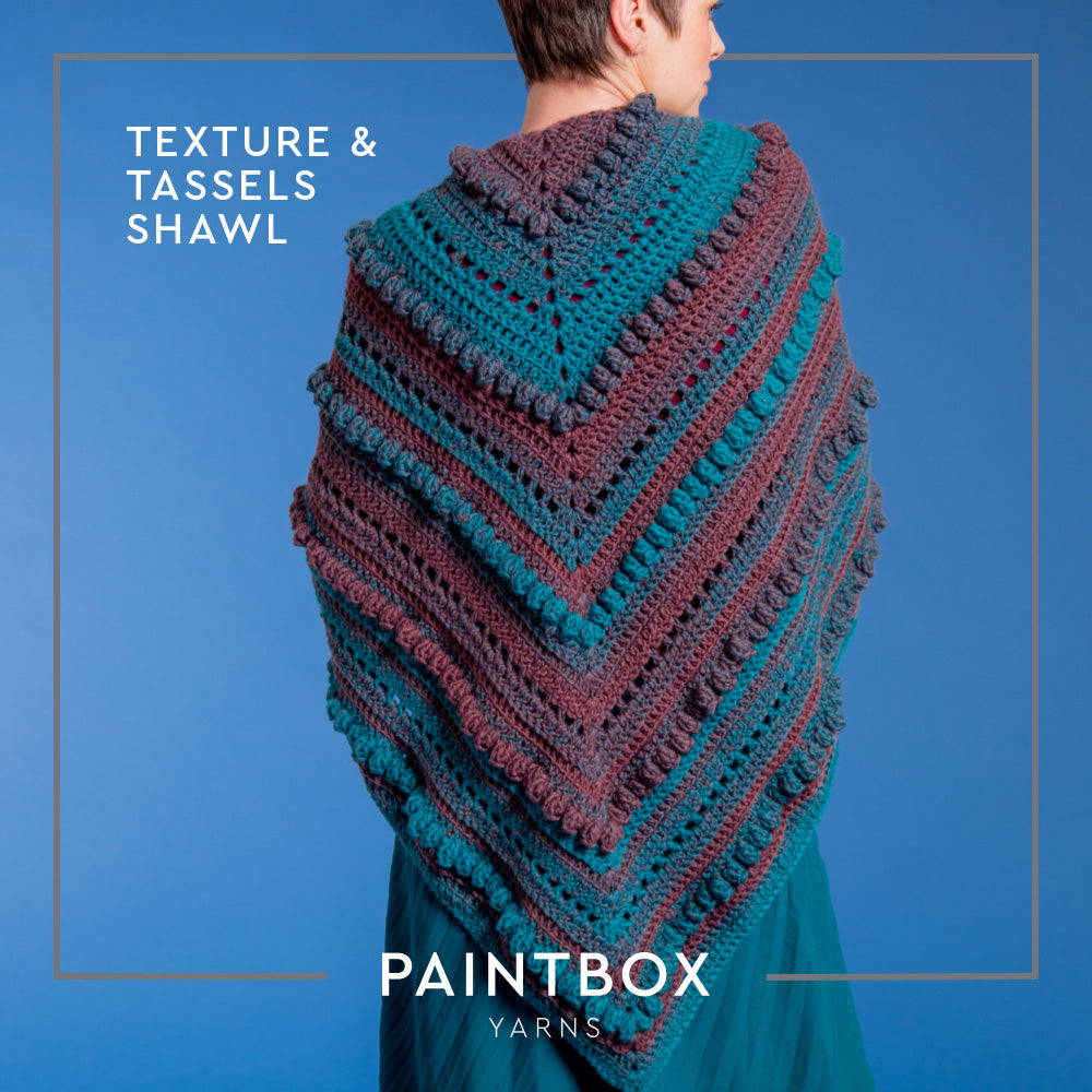 Texture & Tassels Shawl - Free Crochet Pattern for Women