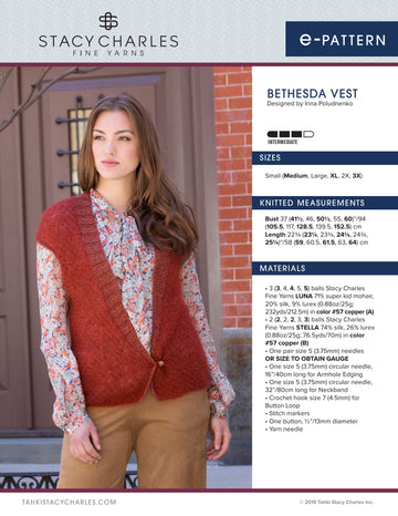 Stacy Charles Fine Yarns Bethesda Vest PDF