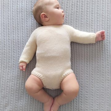 Sunday Morning Baby Romper Knitting Pattern | preemie - 24 months