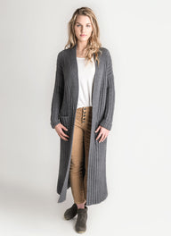 Blue Sky Fibers Dover Duster Cardigan Knitting Pattern