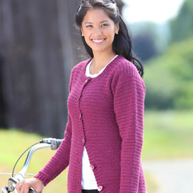 Valley Yarns B Basic Crochet Cardigan Pattern Pattern