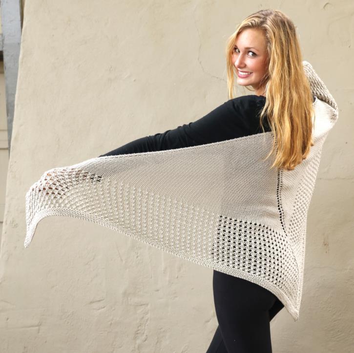 Lace Bordered Shawl Wrap Knitting Pattern