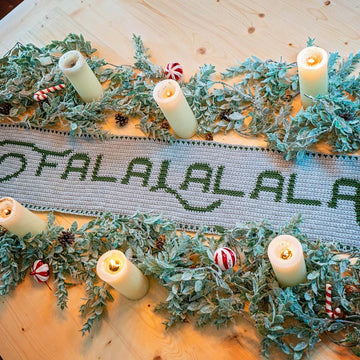 Falalalala Crochet Table Runner