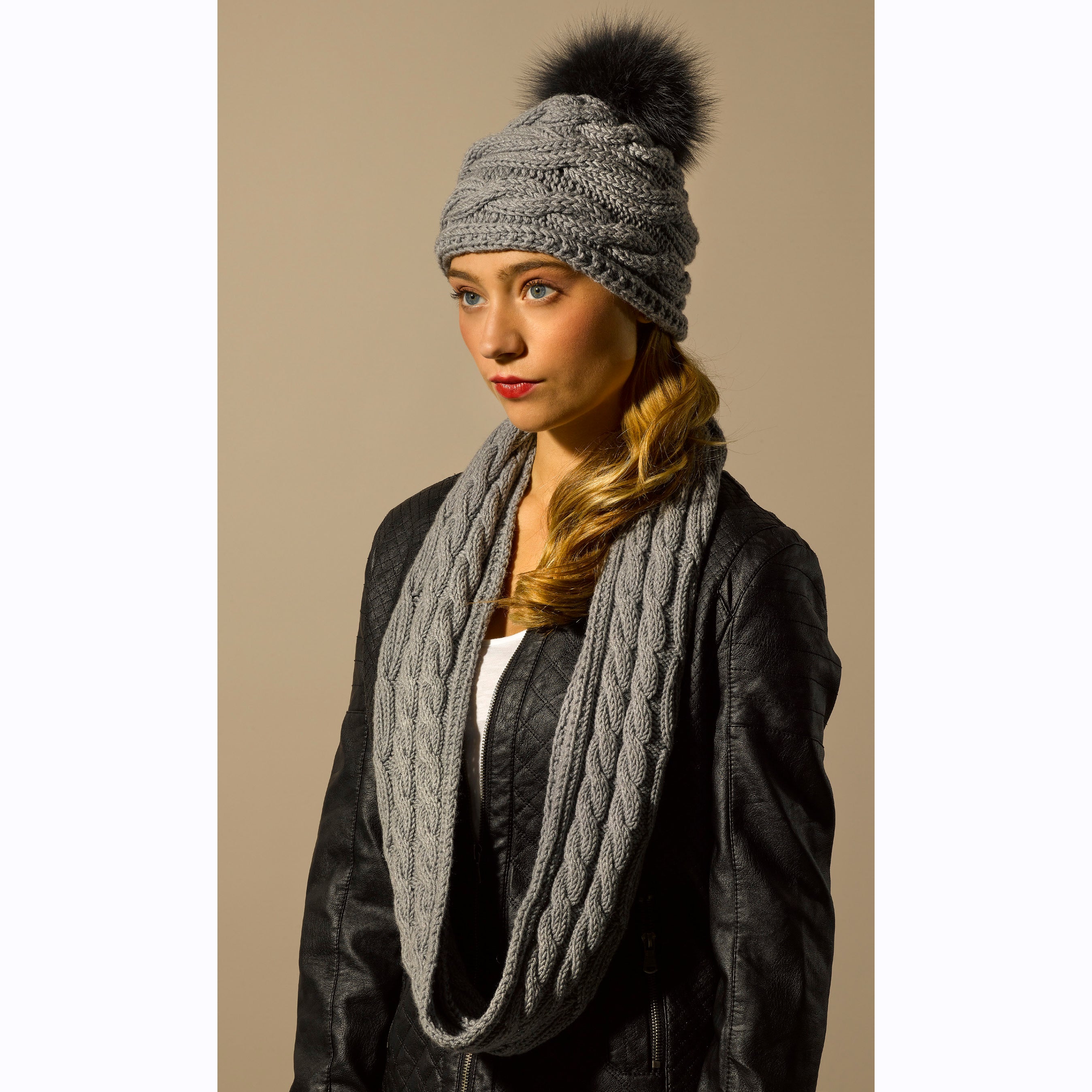 Stacy Charles Fine Yarns Parsons Hat & Cowl Knitting Pattern