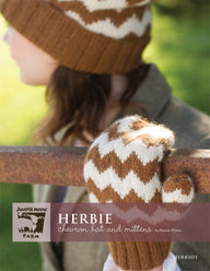 Herbie Chevron Hat and Mittens Knitting Pattern
