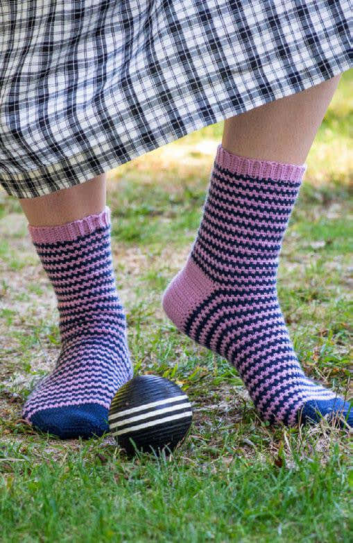 Bocce & Hide and Seek Socks Crochet Pattern