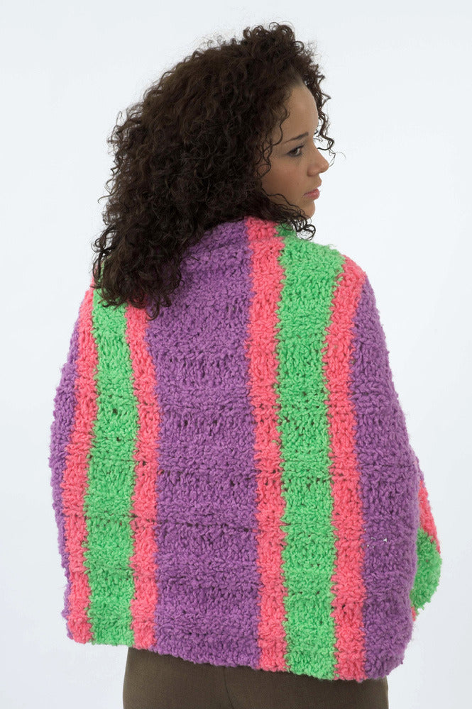 Striped Prayer Shawl Wrap Knitting Pattern