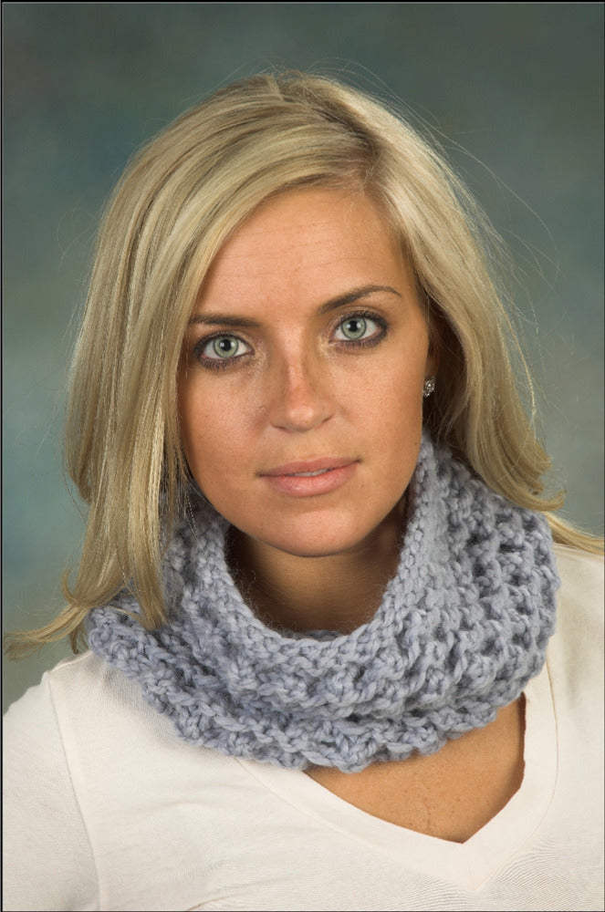 Openwork Textured Cowl Knitting Pattern