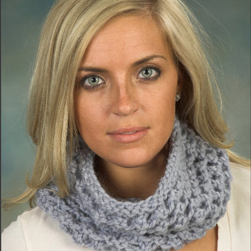 Openwork Textured Cowl Knitting Pattern