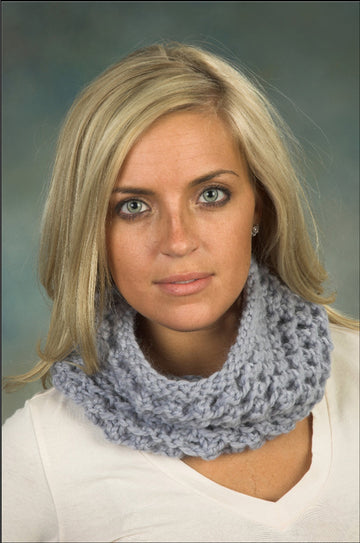 Openwork Textured Cowl Knitting Pattern