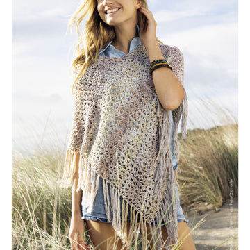 Lana Grossa 11 Poncho Cape Crochet Pattern