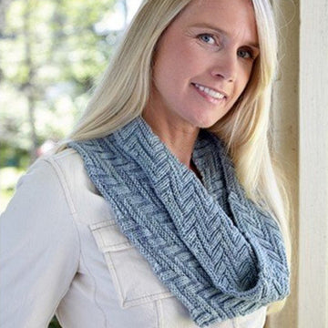 Valley Yarns Bookstack Cowl Knitting Pattern