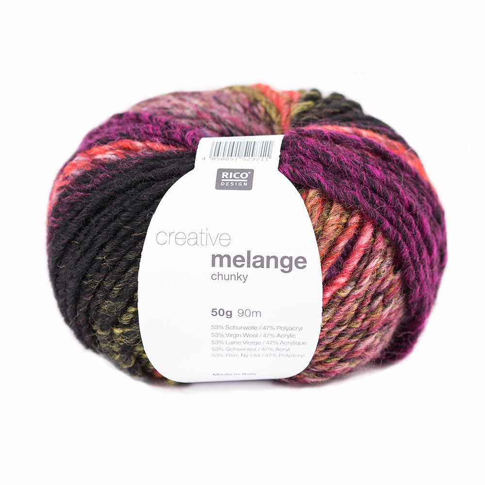 Rico Creative Melange Chunky Yarn - Wool Chunky