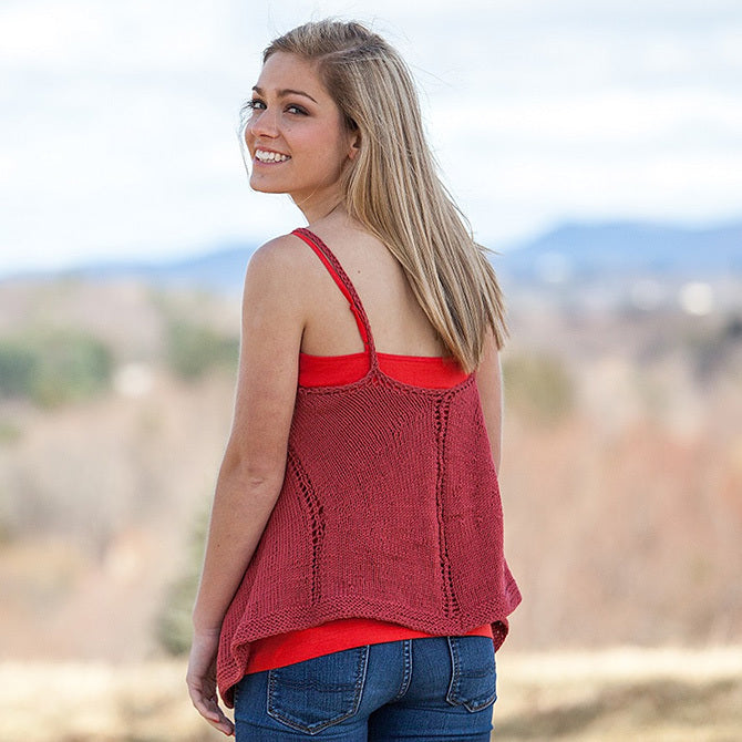 Valley Yarns Rose Sorbet Tank Knitting Pattern