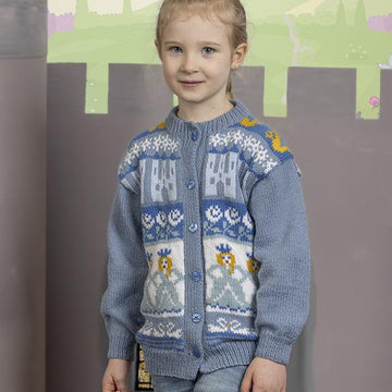 Ingfrid Cardigan in Viking of Norway Alpaca Storm PDF