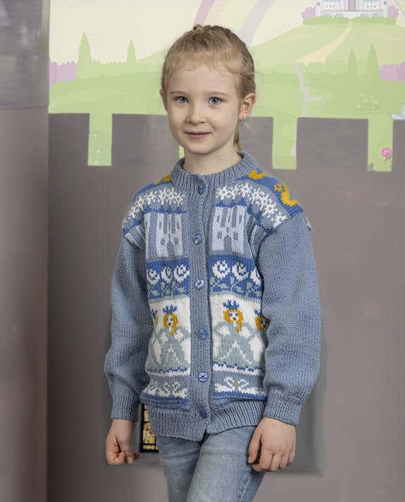 Ingfrid Cardigan in Viking of Norway Alpaca Storm PDF