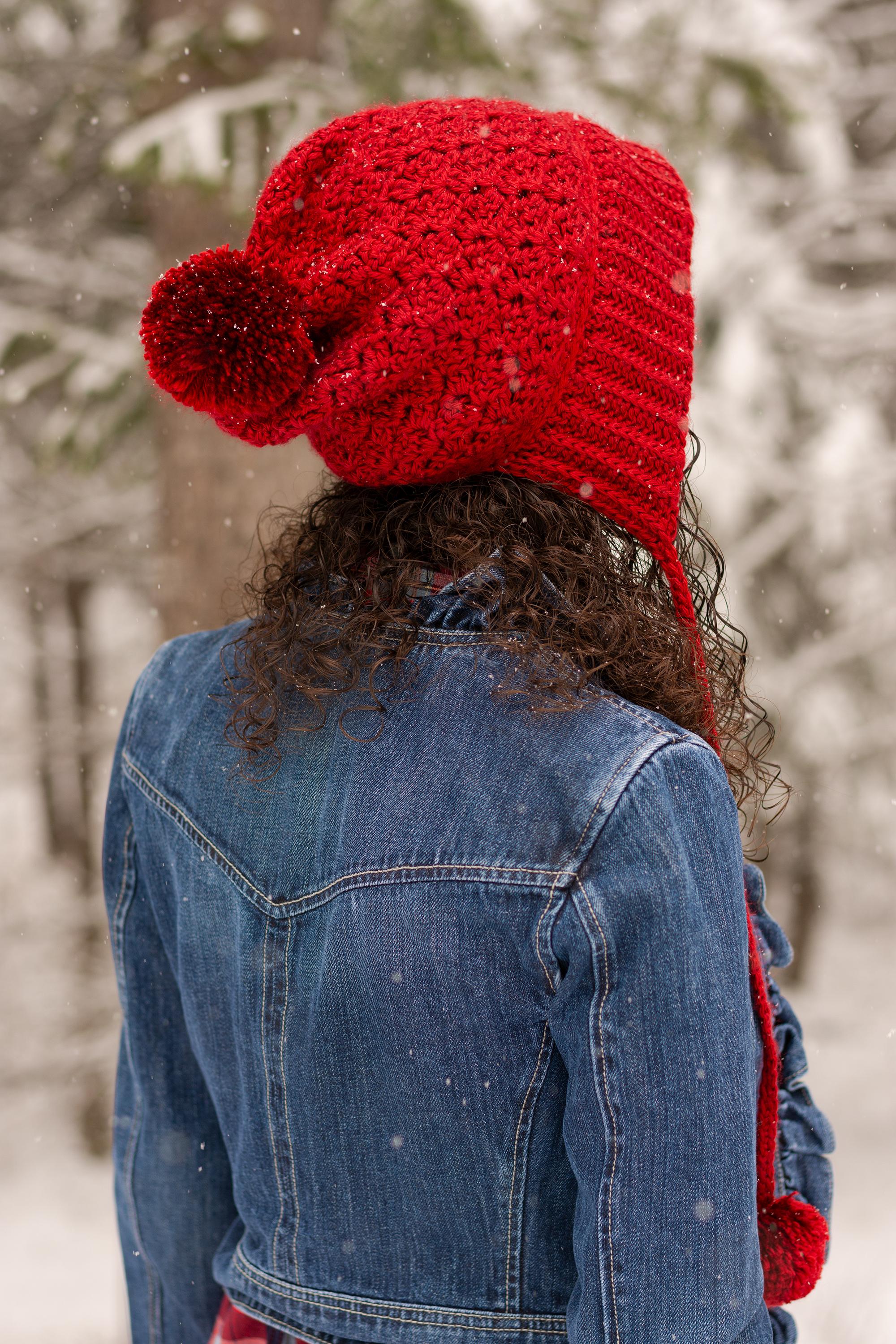 Cranberry Twist Slouchy Bonnet