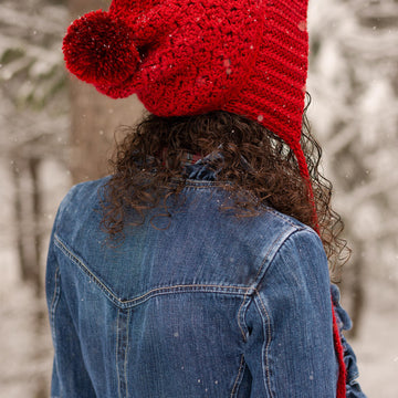 Cranberry Twist Slouchy Bonnet