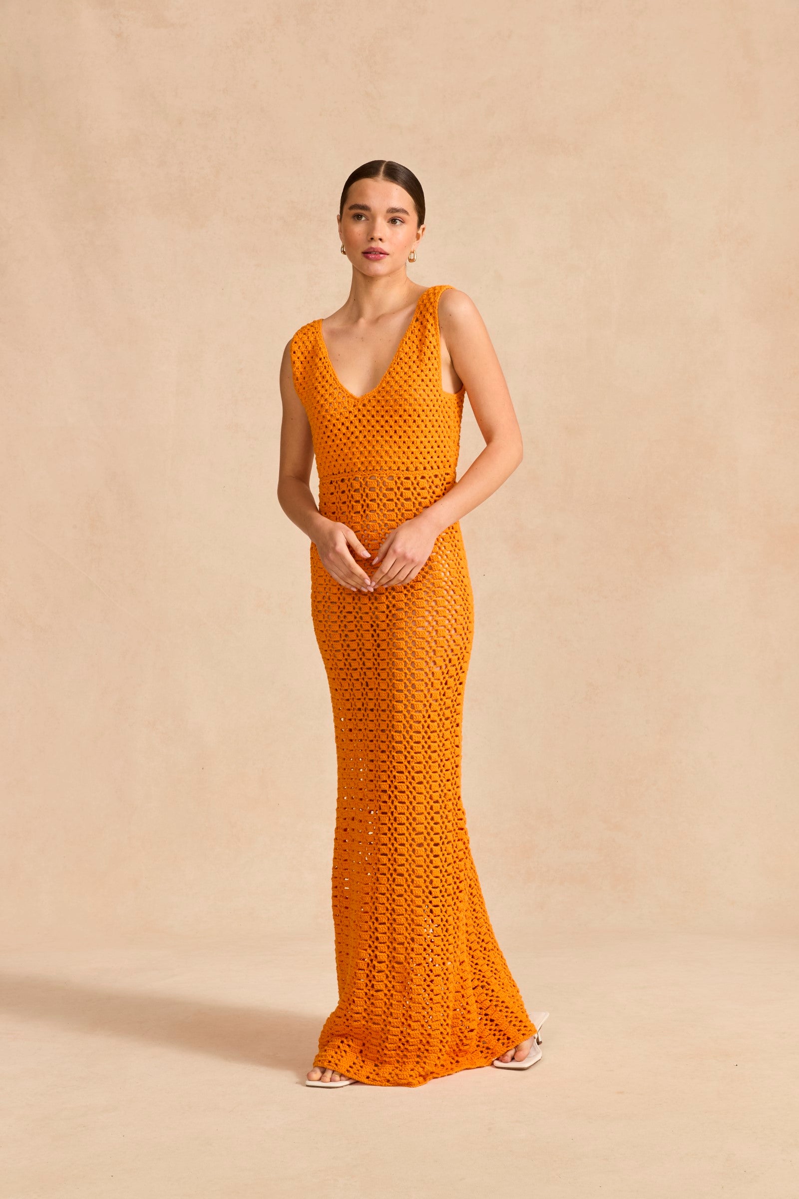 Sirdar Slinky Sundown Maxi Dress Crochet Pattern
