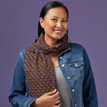 Valley Yarns #241 Jeweled Mosaic Scarf PDF