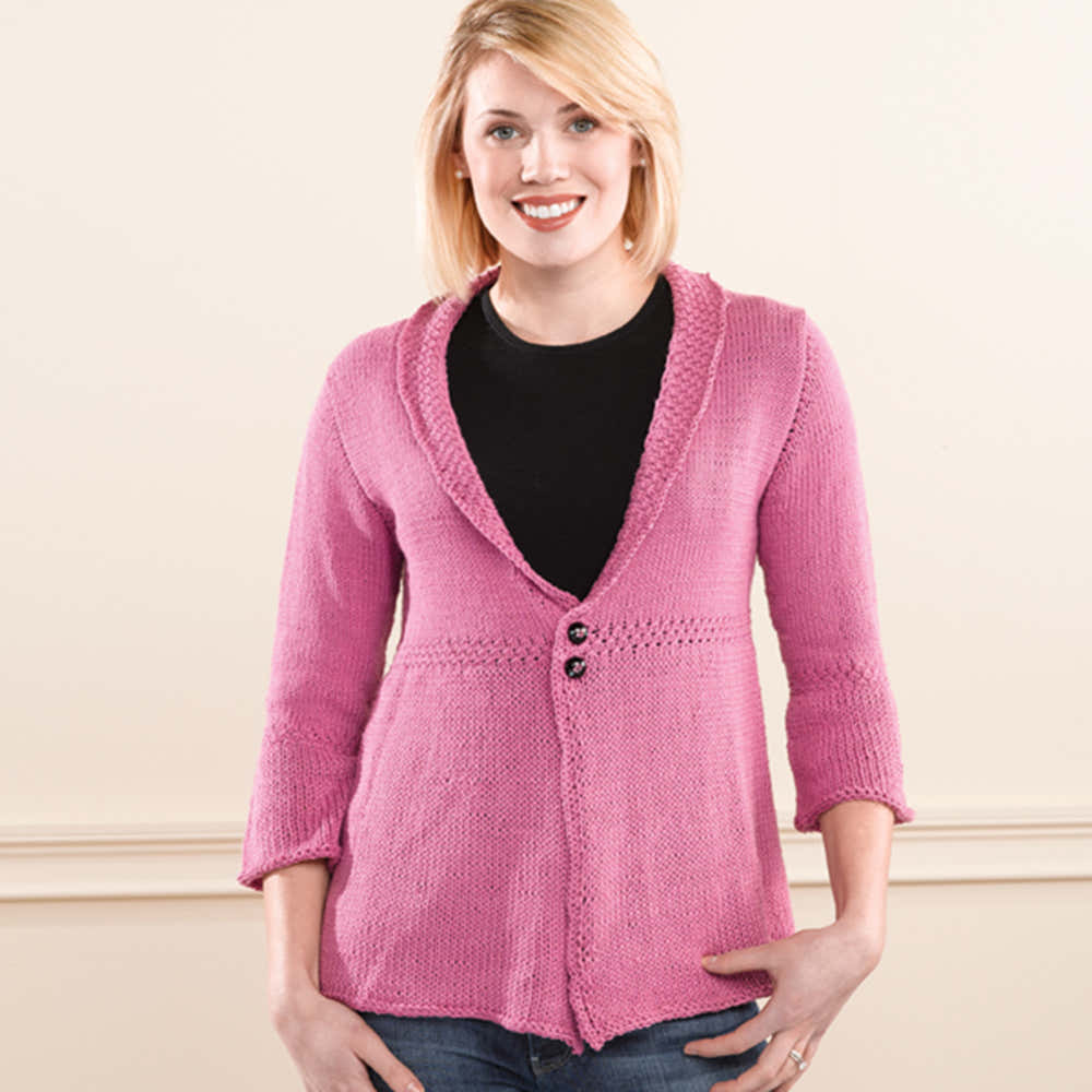 Valley Yarns Blossom Cardigan Knitting Pattern