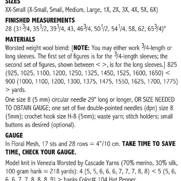 Floral Mesh Cardigan #182