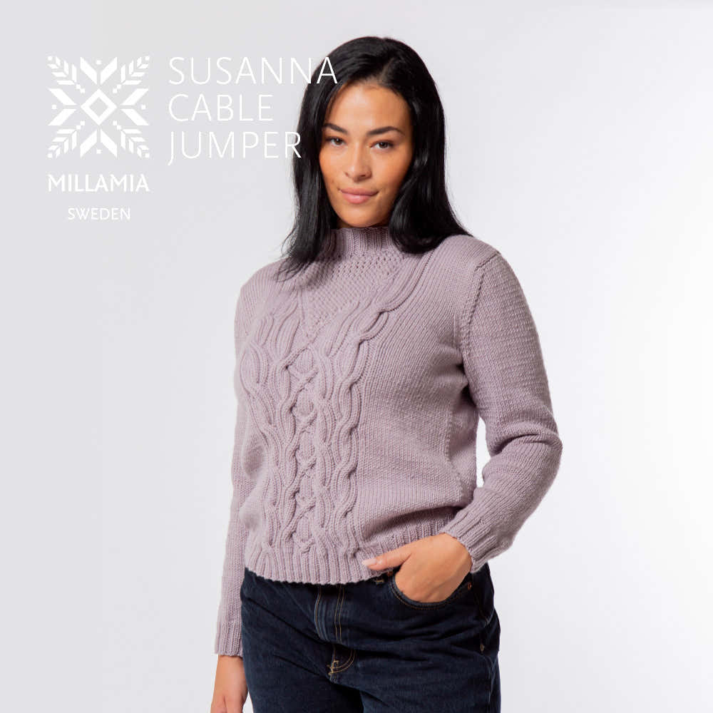 MillaMia Susanna Cable Jumper Knitting Pattern