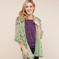 Valley Yarns WEBS Shawl Collar Stole Crochet Pattern