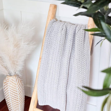 Braided Wheat Crochet Blanket