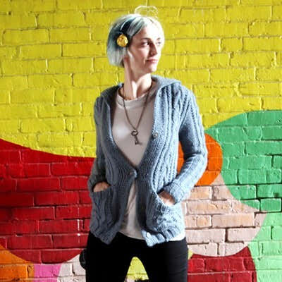 Valley Yarns Braid Cardigan Knitting Pattern