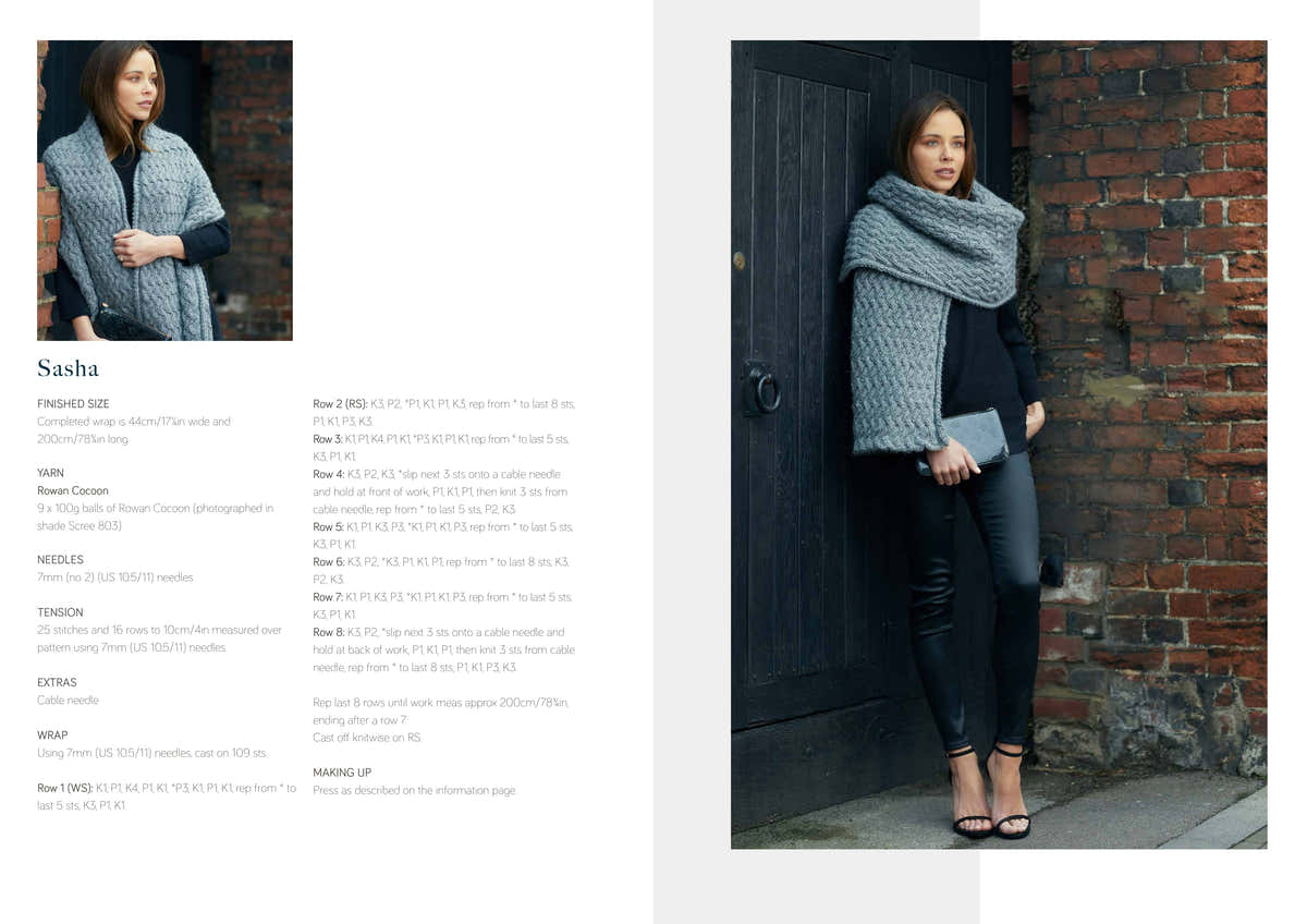Quail Studio Sasha Wrap Knitting Pattern