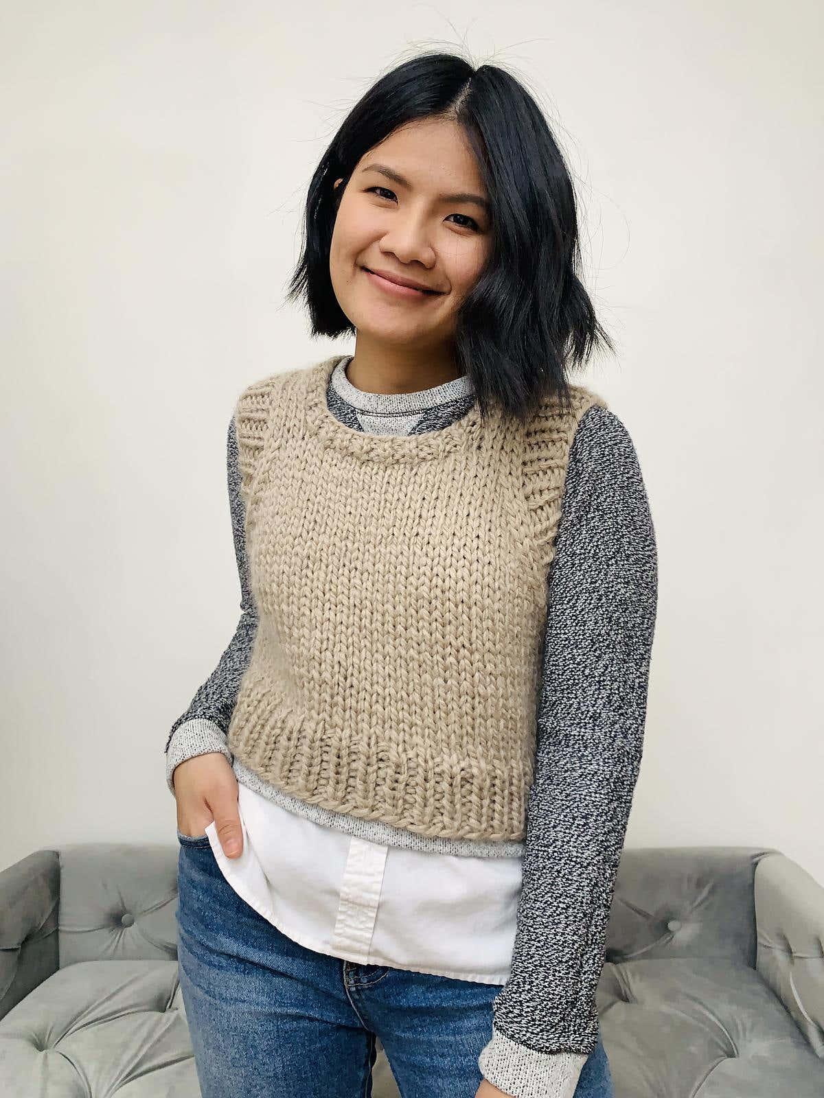 Knitted Sweater Vest