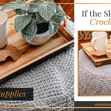 If The Slipper Fits Cable Floor Pouf