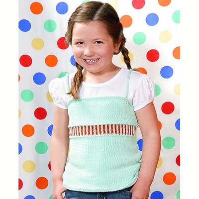Blue Sky Fibers Girl's Skinny Tank Top Knitting Pattern